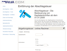 Tablet Screenshot of abschlagsteuer.com